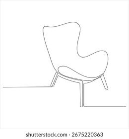 Dibujo continuo de una línea de cómoda Ilustración vectorial de bocetos de muebles minimalistas