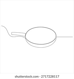 Dibujo continuo de una línea de concepto de utensilio de cocina concepto de utensilio de cocina Ilustración vectorial de diseño de arte de línea simple