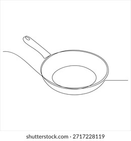 Dibujo continuo de una línea de concepto de utensilio de cocina concepto de utensilio de cocina Ilustración vectorial de diseño de arte de línea simple
