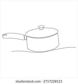 Dibujo continuo de una línea de concepto de utensilio de cocina concepto de utensilio de cocina Ilustración vectorial de diseño de arte de línea simple