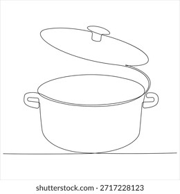 Dibujo continuo de una línea de concepto de utensilio de cocina concepto de utensilio de cocina Ilustración vectorial de diseño de arte de línea simple
