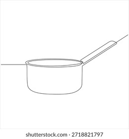 Dibujo continuo de una línea de concepto de utensilio de cocina concepto de utensilio de cocina Ilustración vectorial de diseño de arte de línea simple