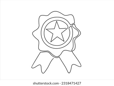 Concepto continuo de servicio al cliente de un plano de línea. Ilustración gráfica vectorial de diseño de líneas simples.