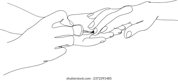 Continuous One Line Drawing of Decorative Cosmetics for Manicure and Pedicure, Single Line Art Illustration: Nail Polish and Beauty Products, Beauty Salon Posters: Nail Polish and Pedicure Accessories