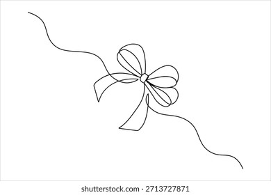 Desenho contínuo de uma linha de um arco detalhado em uma linha