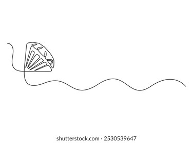 Continuous one line drawing of Diamond Crystal jewel stone symbol for neon logo in simple linear style vector illustration