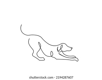 dog outline drawing