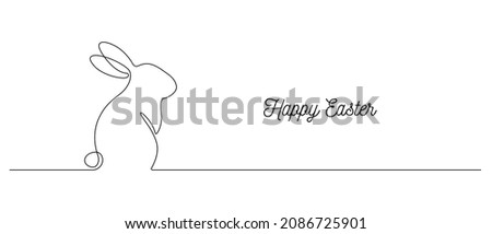 Easter Bunny Line Drawing | Free download on ClipArtMag
