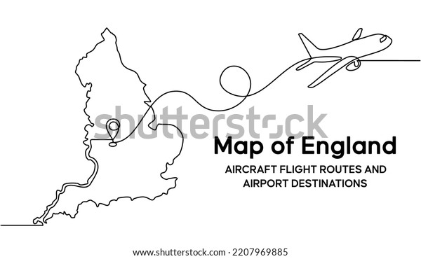 Continuous One Line Drawing England Domestic Stock Vector (Royalty Free ...