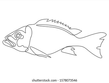 1,966 Continuous line drawing fish Images, Stock Photos & Vectors ...