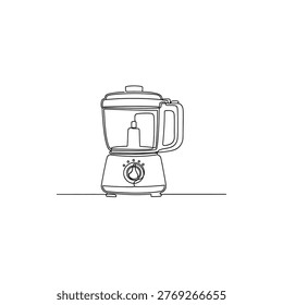 continuous one line drawing food processor, kitchen appliance