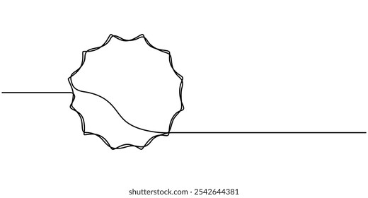 Continuous one line drawing frame, Outline of a frame on a white background. Vector illustration, Square frame continuous one line drawing. Border freehand single line hand drawn style for quote