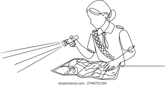 Continuous one line drawing