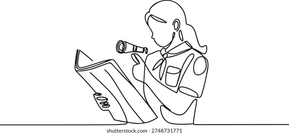 Continuous one line drawing