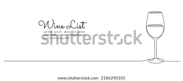 Continuous\
one line drawing of glasses of red wine. Minimalist menu concept\
and celebrate toast and cheering drink in simple linear style.\
Editable stroke. Doodle Vector\
illustration