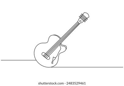 
Dibujo continuo de una línea de una guitarra, guitarra, arte de una línea. Dibujo continuo de línea de música, equipo, canción, guitarra, eléctrica, melodía, rock, volumen, acorde, bajo, acústico con una inscripción, 