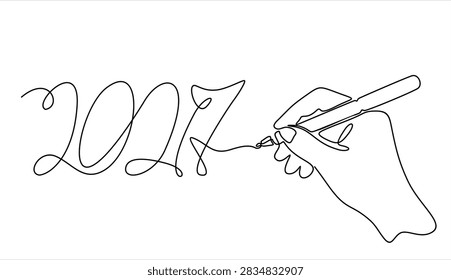 Continuous one line drawing
