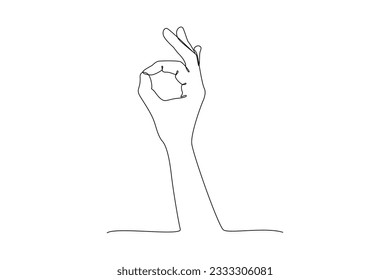 Continuous one line drawing hands holding different objects concept. Single line draw design vector graphic illustration.