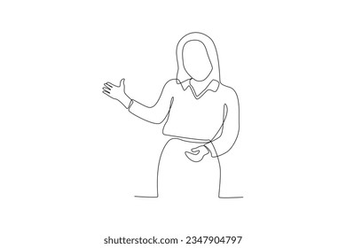 Continuous one line drawing Happy Teacher's day Vector art for congratulation cards, banners and flyers. International teacher's day concept. Doodle vector illustration.