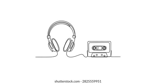 Continuous one line drawing
