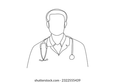 Concepto continuo de actividad de la atención médica mediante un dibujo de una línea. Ilustración gráfica vectorial de diseño de líneas simples.