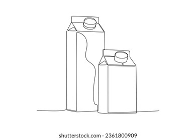 Continuous one line drawing Healthy food concept. Vegetables, fruits and milk. Doodle vector illustration.