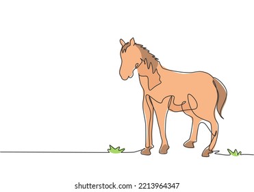 grazing horse clipart easy