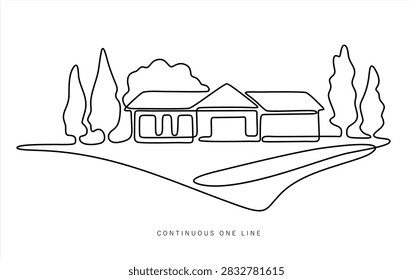Continuous one line drawing