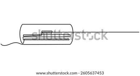  Continuous one line drawing of indoor Air Conditioner. Air conditioner one line art vector illustration, Continuous single line drawing of indoor Air Conditioner vector illustration, Air conditioner.