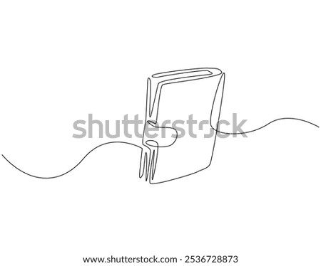 Continuous one line drawing of money wallet. One line drawing illustration of wallet. Business, banking, finance, e - commerce concept single line. Editable outline