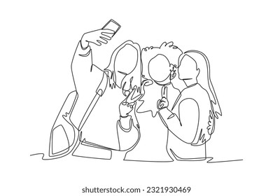 Continuous one line drawing off to university concept. Single line draw design vector graphic illustration.