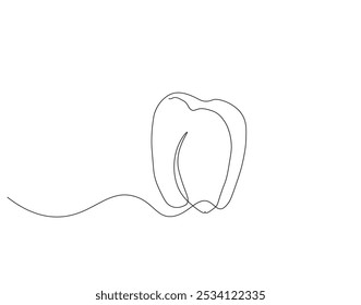 Desenho contínuo de uma linha de vegetal de páprica. Ilustração de desenho de uma linha de comida vegetariana. Pimenta, ingrediente, conceito picante linha única. Estrutura de tópicos editável