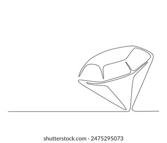 Continuous one line drawing of precious diamond. Diamond gemstone in single line vector illustration. Editable stroke.