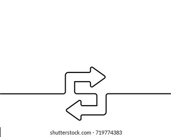 5,531 One line drawing arrow Images, Stock Photos & Vectors | Shutterstock