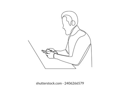 Continuous one line drawing Saving money, analyzing, planning personal budget, investing. Financial management concept. Doodle vector illustration.