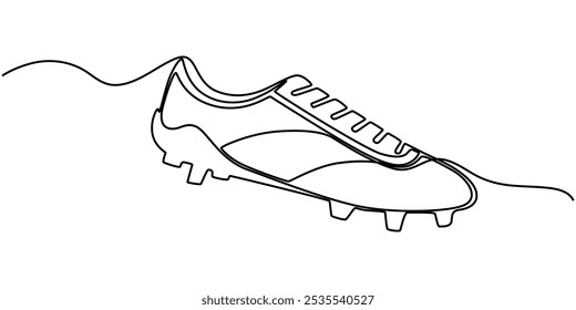 Continuous one line drawing sneakers Vector, Running Shoes Continuous Line Art Illustration, Continuous Line Drawing of Shoes Icon. Hand Drawn Symbol Vector Illustration.