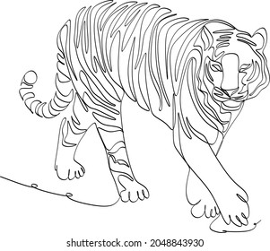 3,600 Bengal tiger line art Images, Stock Photos & Vectors | Shutterstock