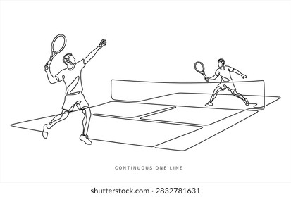 Continuous one line drawing