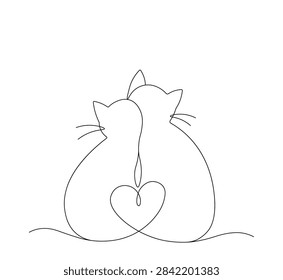 Continuous one line drawing