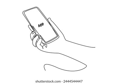 Continuous one line drawing  web design and mobile application concept. Doodle vector illustration.