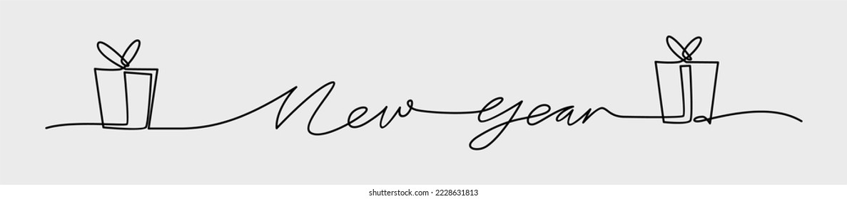 

Continuous one line drawing of Welcome hand lettering - Vector icon isolated on grey