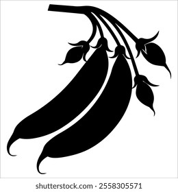 Continuous one line drawing whole healthy freshness organic green pea for farm logo identity. Fresh small spherical seed concept for vegetable icon. Single line draw design vector graphic illustration