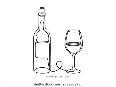 Continuous one line drawing