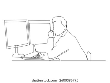 Continuous one line drawing