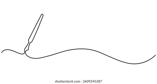 Continuous one line drawing writing pen isolated minimalist linear illustration made of single line vector illustration, Single continuous line drawing of vintage ballpoint. Pen icon. Back to school.
