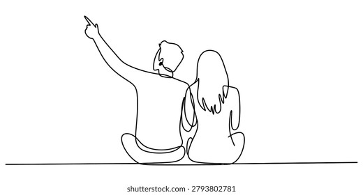 Continuous one line drawing