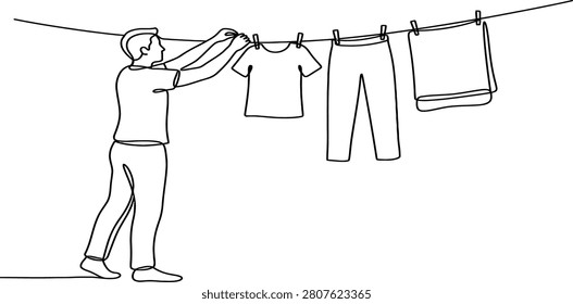 Continuous one line drawing