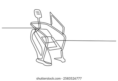 Continuous one line Exercise Stair climber