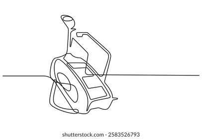Continuous one line Exercise Stair climber