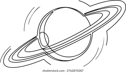 Continuous one line planet